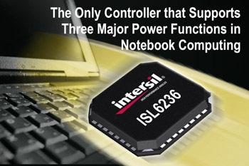 Контроллер питания для ноутбуков Intersil ISL6236 работает за троих