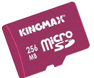 Kingmax Offers 256MB microSD Card