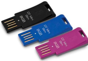 Kingston DataTraveler Mini Slim: линейка «стройных» разноцветных накопителей