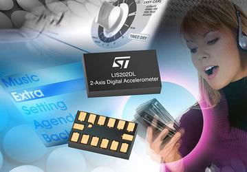 STMicroelectronics представляет «умный» датчик ускорений LIS202DL