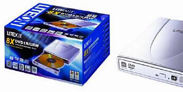 Новый 8х-скоростной внешний DVD привод LiteOn SOSW-833SX