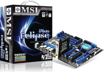 Хорошо оснащенная системная плата MSI Eclipse Plus поддерживает CrossFireX и SLI