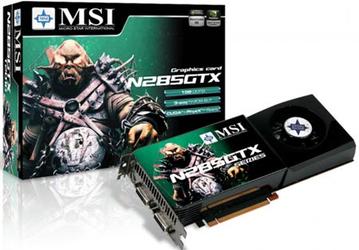 MSI начнет с разогнанной 3D-карты GeForce GTX 285