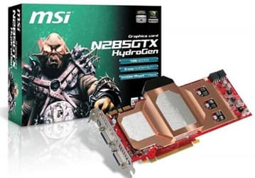 Дебютировала 3D-карта MSI GeForce GTX 285 HydroGen OC: водяное охлаждение и повышенные частоты