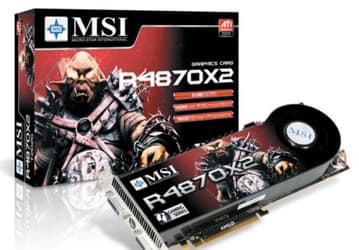 MSI выпустила пару ускорителей Radeon HD 4870 X2, стандартный и разогнанный