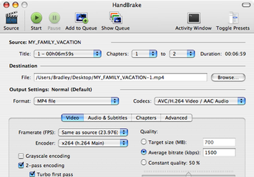 HandBrake v0.9.2 для Maс OS X имеет поддержку Apple TV: Take 2