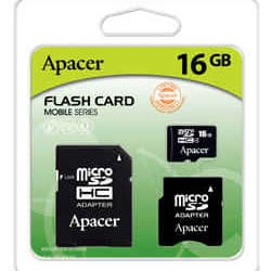 Apacer представила 16-ГБ карту microSDHC Class 4