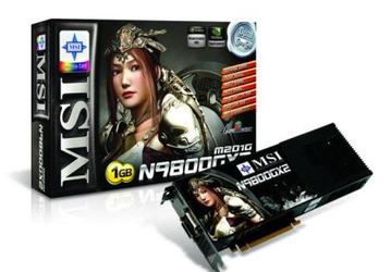 MSI N9800GX2-M2D1G-OC: одна из немногих разогнанных GeForce 9800 GX2 