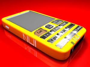 The NUI phone concept - большой экран, большие кнопки