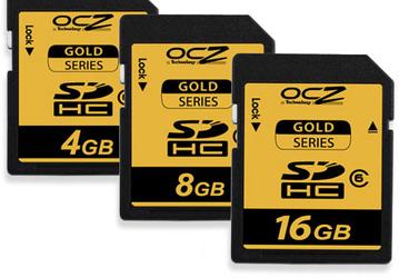 «Золотые» SDHC-карточки OCZ записывают данные со скоростью до 22,5 МБ/с