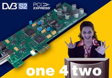 «Двуствольный» цифровой тюнер DVB-S2 с интерфейсом PCI Express