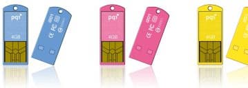 В накопителе PQI Traveling Disk i201 Perfect Disk 1 ГБ «весит» менее 0,5 г  