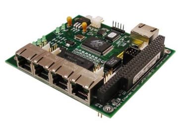«Военный» 5-портовый коммутатор Fast Ethernet форм-фактора PC/104
