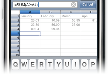 Mariner Calc — редактор файлов Excel на iPhone