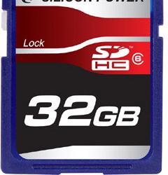 Silicon Power выпустила 32-ГБ карту памяти SDHC Class 6