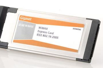 Siemens показала в работе первую карту расширения WiMAX Express Card