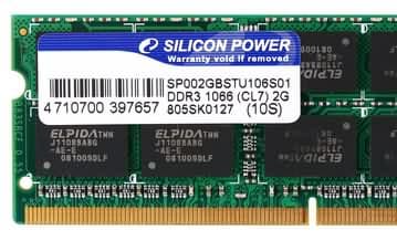 Silicon-Power выпустила память DDR3-1066 SO-DIMM объёмом 2 ГБ