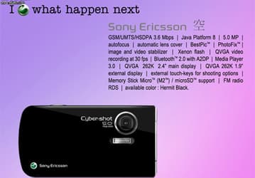 Концепт Sony Ericsson Sora, характеристики