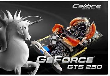 Sparkle добавит в серию Calibre две карты GeForce GTS 250 собственной разработки