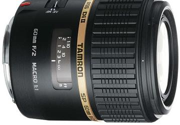 Tamron анонсирует выпуск светосильного объектива для макросъемки SP AF60mm F/2.0 Di II MACRO 1:1