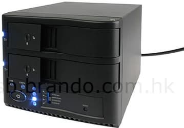 Корпус для внешнего накопителя с интерфейсами USB и eSATA обеспечивает быструю замену HDD