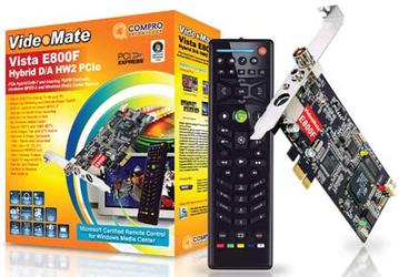 Гибридный тюнер Compro VideoMate Vista E800F оснащен аппаратным кодером MPEG-2