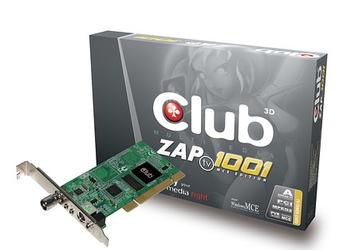 Club 3D ZAP-TV1001 MCE - аналоговый TV/FM-тюнер с аппаратной поддержкой MPEG2