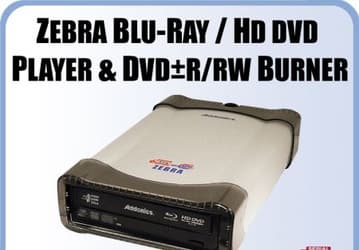 Внешний привод Zebra обеспечивает поддержку Blu-ray / HD DVD за $400