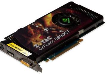 ZOTAC анонсирует  первую GeForce 8800 GT с интерфейсом DisplayPort