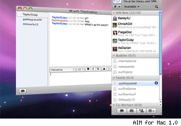 AOL выпустила AIM for Mac 1.0 