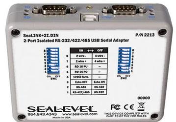 «Переходники» SeaLINK обеспечивают электрическую развязку между USB и RS-232/422/485
