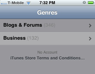 Скриншоты iPhone App Store 