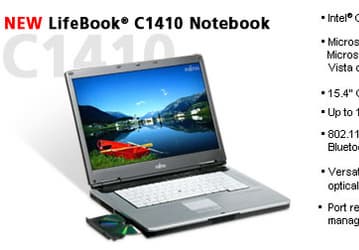 Fujitsu Announces Widescreen LifeBook C1410