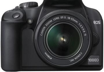 Спецификации и внешний вид камеры Canon EOS 1000D; цены в Европе