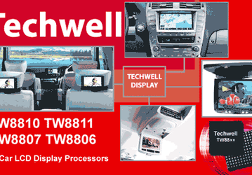 Процессоры Techwell идут в автомобильные мониторы