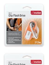 Выносливые флэш-брелоки Imation Clip Flash Drive