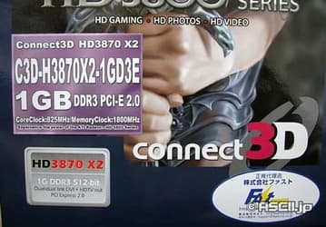 Connect3D Radeon HD 3870 X2 сразу же поступил в продажу, пока только в Японии 