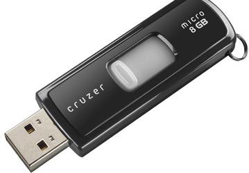 SanDisk увеличивает объем Cruzer Micro до 8 Гб