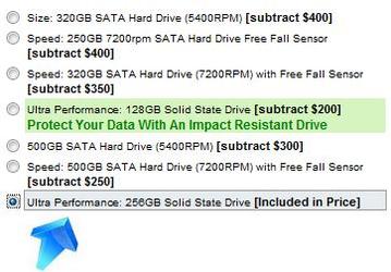 Ноутбуки Dell XPS M1330 и M1730 получают вчетверо больший объем SSD-накопителя