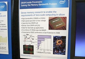 Intel: встроенная в процессоры память 2T-DRAM существенно поднимет их производительность