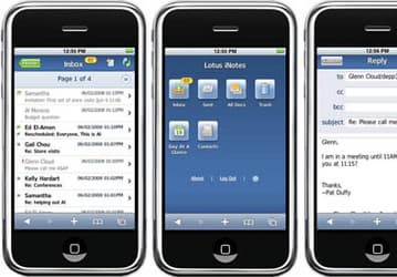 IBM рассказала о Lotus Notes для iPhone 