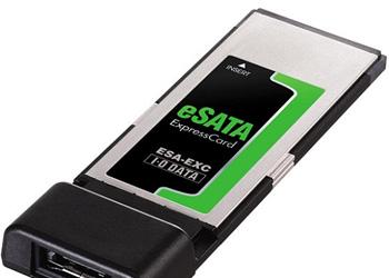 Анонс карт ExpressCard eSATA I-O DATA
