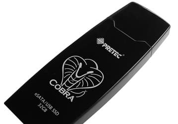 Pretec представила быстрые SSD Cobra с питанием Power Over eSATA и разъемами eSATA/USB 