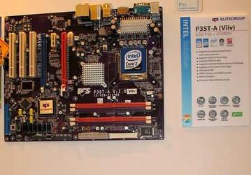 Фоторепортаж с выставки Computex, стенд ECS: системные платы