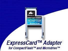 CompactFlash и Microdrive можно подключать к слоту ExpressCard