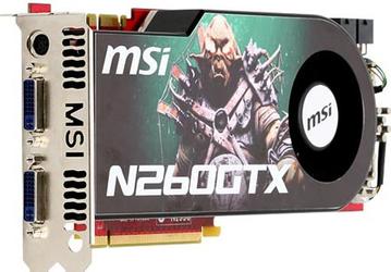 MSI выпускает еще две платы GeForce GTX 260