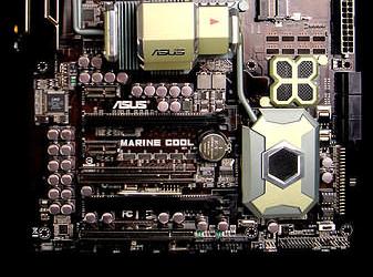 На CeBIT 2009 ASUS покажет новую концептуальную плату в стиле «military» — Marine Cool