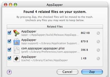 AppZapper 1.5 поможет удобно деинсталлировать программы