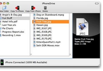 iPhoneDrive позволяет хранить файлы в iPhone