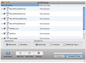 FontXChange — новый конвертор шрифтов для Mac